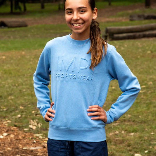 IMPI Embossed CrewFleece - Cornflower