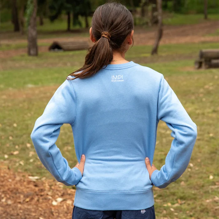 IMPI Embossed CrewFleece - Cornflower