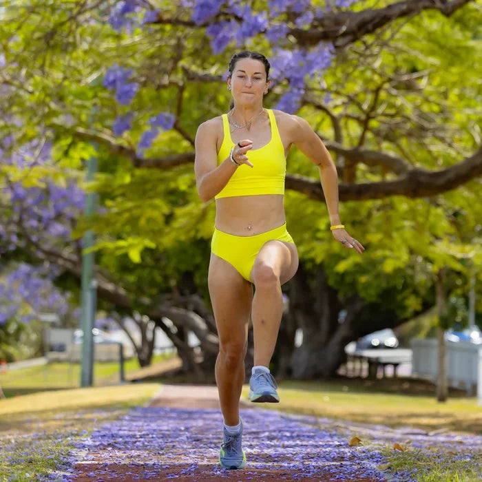 girls yellow racing briefs