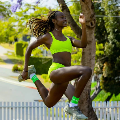 girls green racing briefs