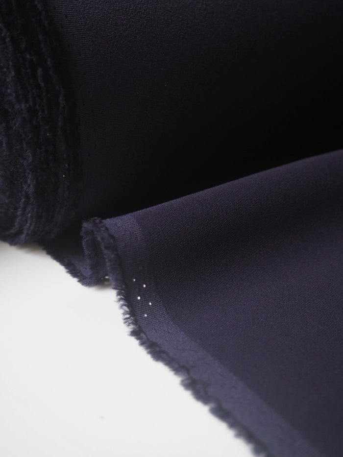 Indigo Crepe-Back Satin