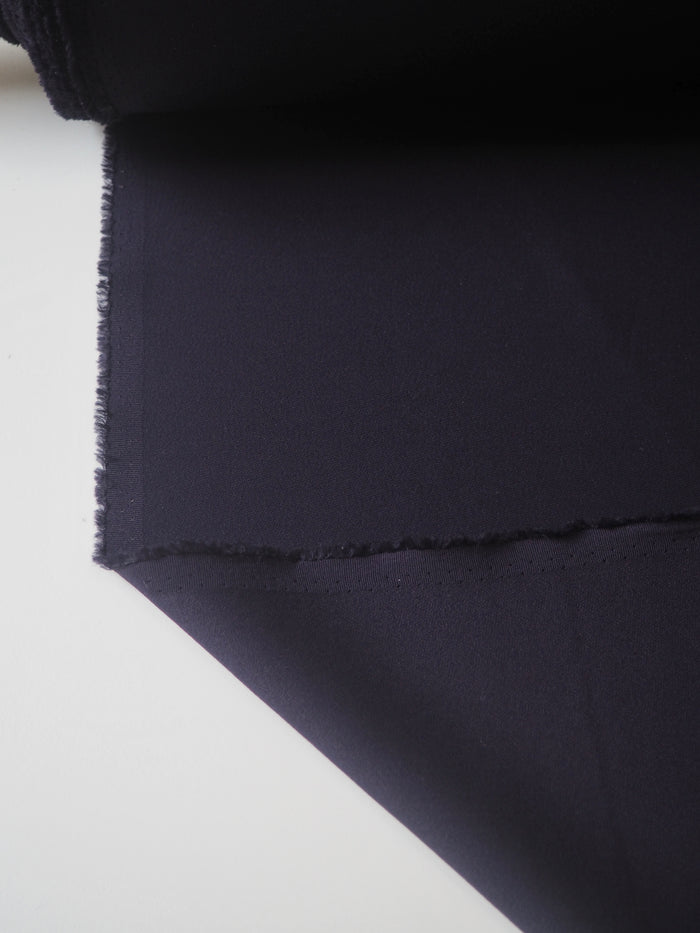 Indigo Crepe-Back Satin