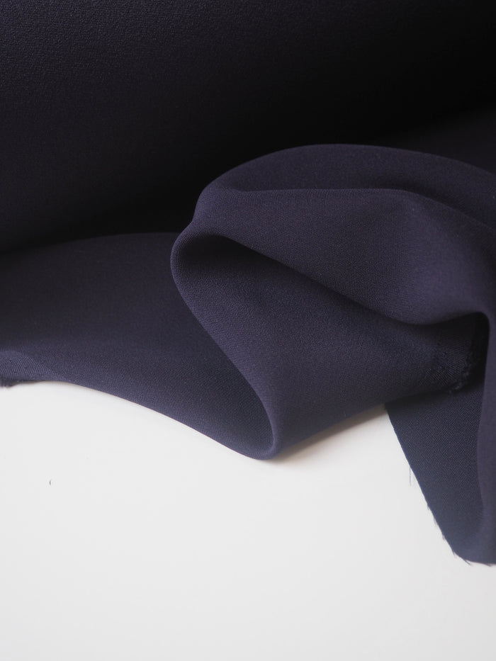 Indigo Crepe-Back Satin