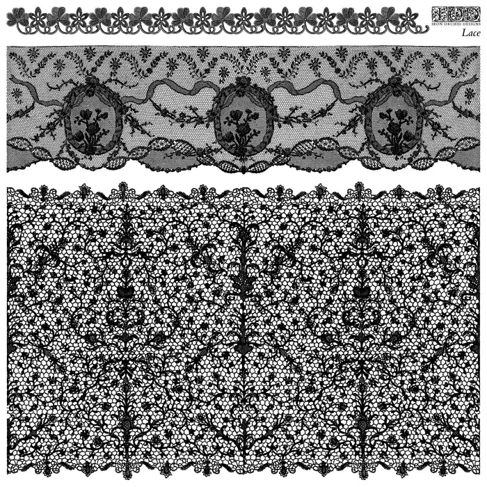 IOD  Lace 12×12 DECOR STAMP