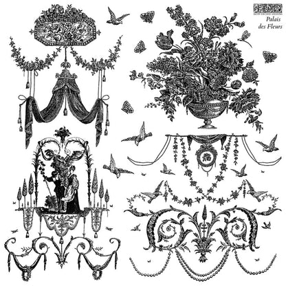 IOD Palais des Fleurs 12×12 DECOR STAMP