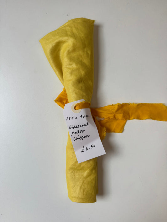 Iridescent Yellow Chiffon Remnant