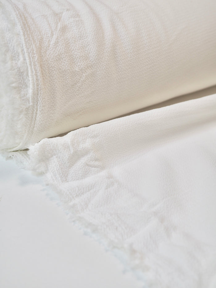 Ivory Crinkle Crepe