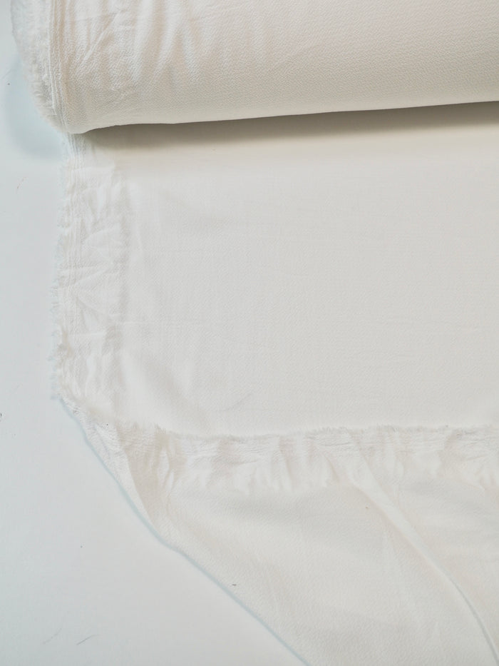 Ivory Crinkle Crepe