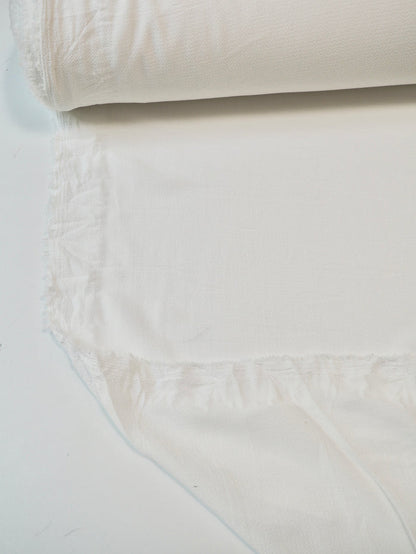 Ivory Crinkle Crepe