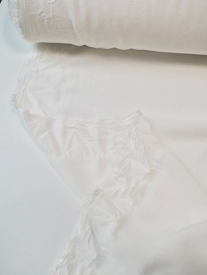 Ivory Crinkle Crepe