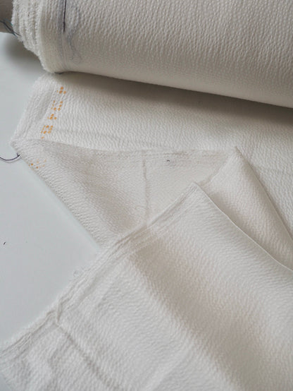 Ivory Hammered Silk Satin