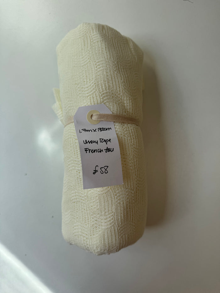 Ivory Rope French Lace Remnant