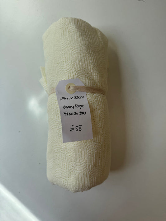 Ivory Rope French Lace Remnant