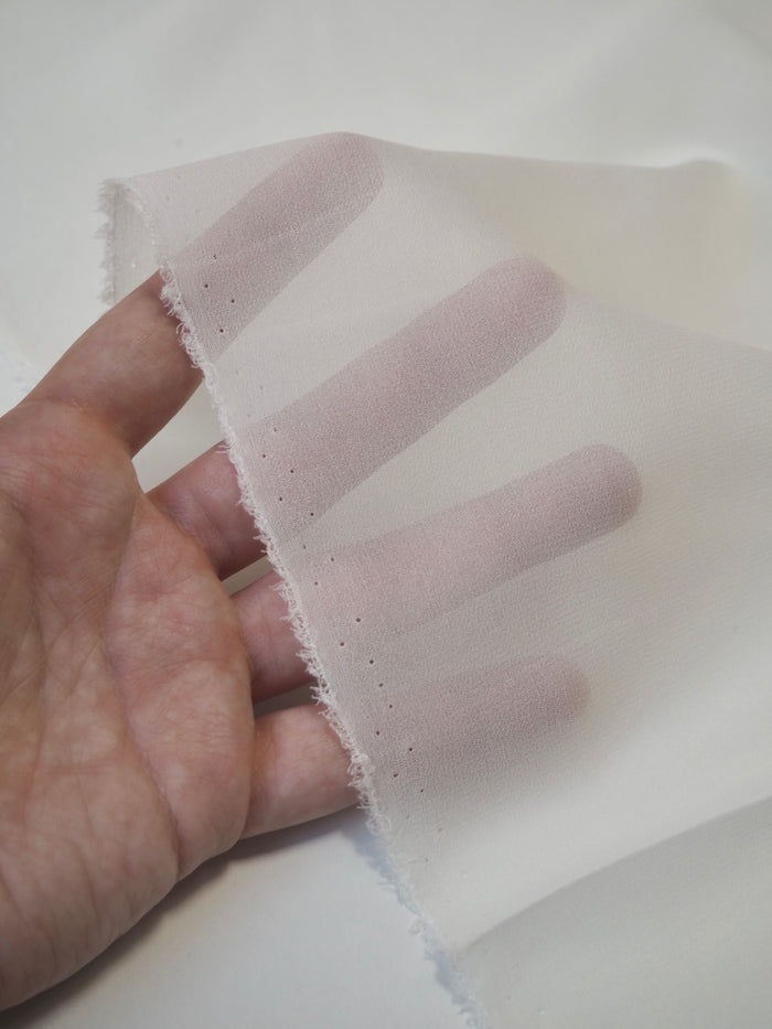 Ivory Silk Chiffon