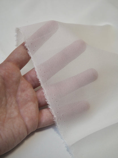 Ivory Silk Chiffon