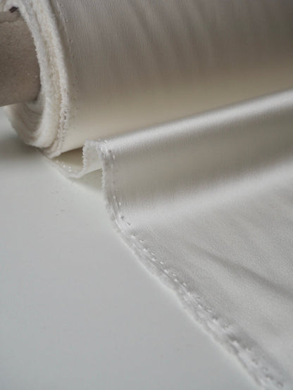 Ivory Stretch Heavy Satin