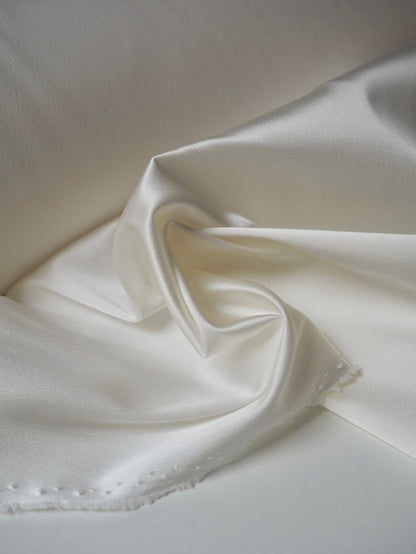 Ivory Stretch Heavy Satin