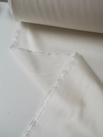 Ivory Stretch Heavy Satin
