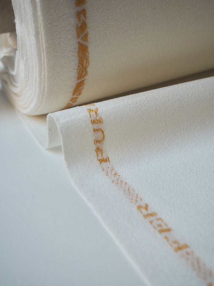 Ivory Wool Crepe