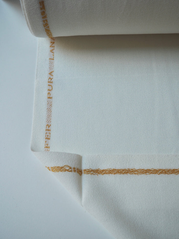 Ivory Wool Crepe
