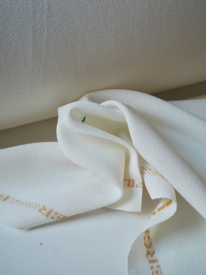 Ivory Wool Crepe