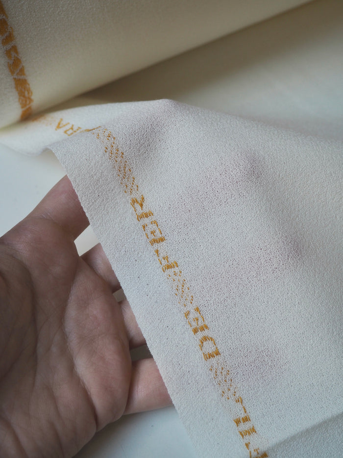 Ivory Wool Crepe