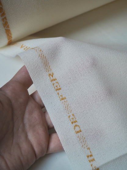 Ivory Wool Crepe