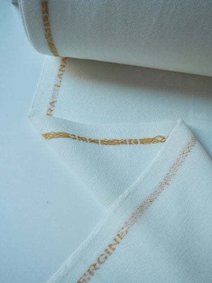 Ivory Wool Crepe