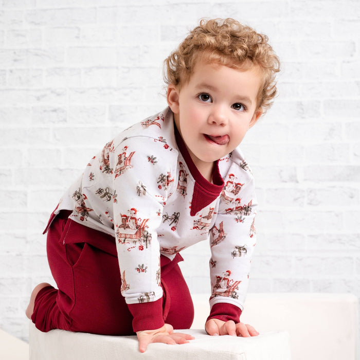 Jingle Bell Hop (Rabbit) Kids Jogger Set - Jammie Session