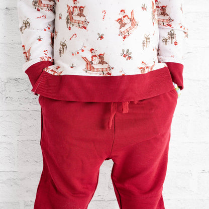 Jingle Bell Hop (Rabbit) Kids Jogger Set - Jammie Session