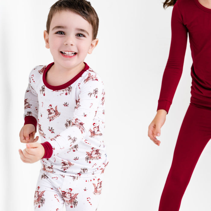 Jingle Bell Hop (Rabbit) Long Sleeve PJ's - Jammie Session