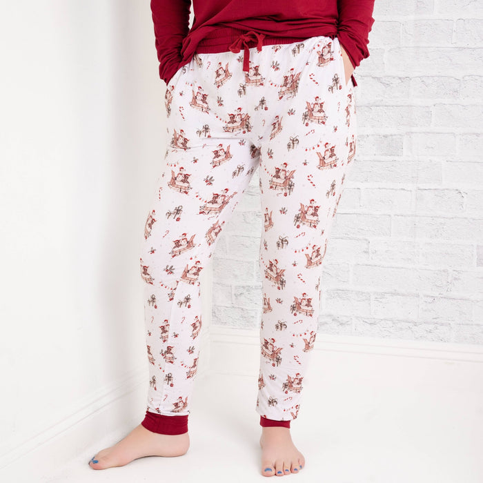 Jingle Bell Hop (Rabbit) Women's Jogger Pants - Jammie Session
