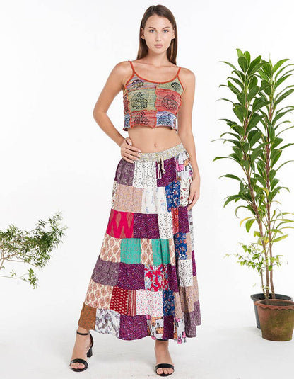 Kathmandu Cotton Patchwork Skirt