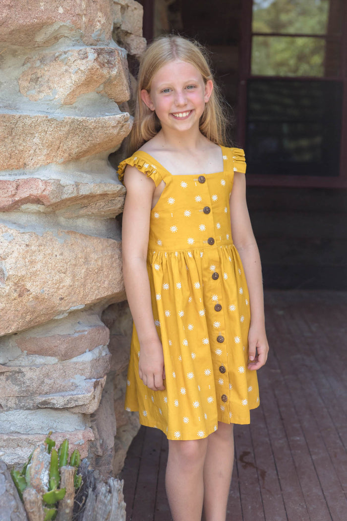 Kids Back to Front Dress Sewing Pattern