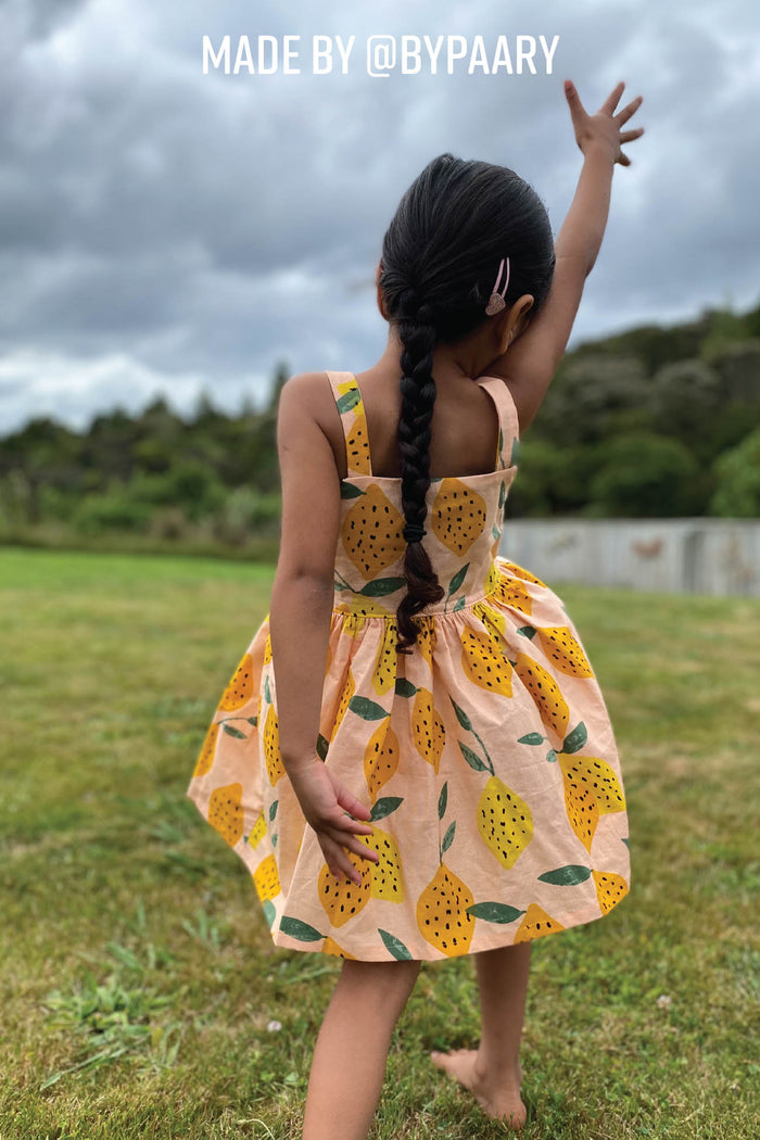 Kids Back to Front Dress Sewing Pattern