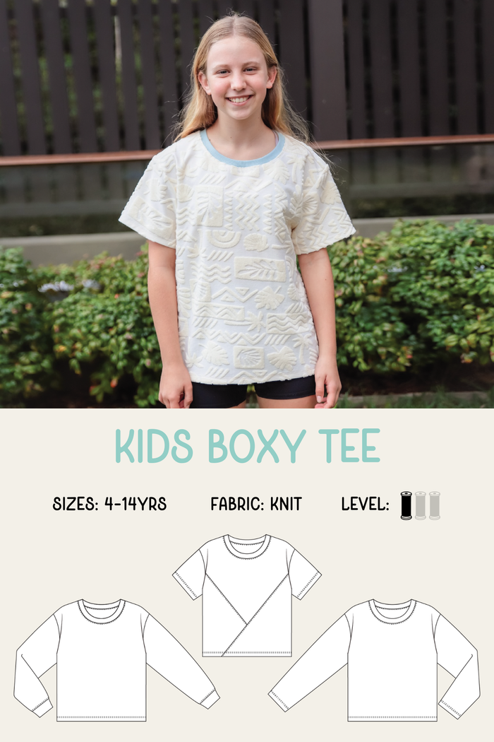 Kids Boxy Tee Pattern
