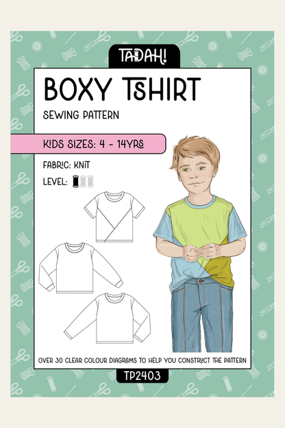 Kids Boxy Tee Pattern