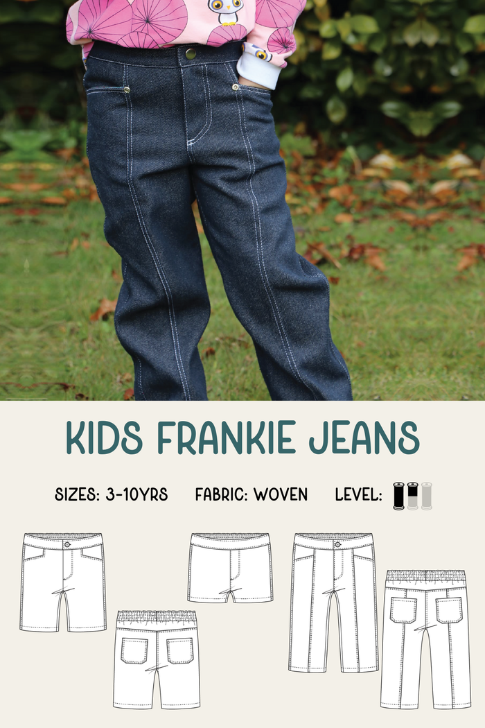 Kids Frankie Jeans Sewing Pattern