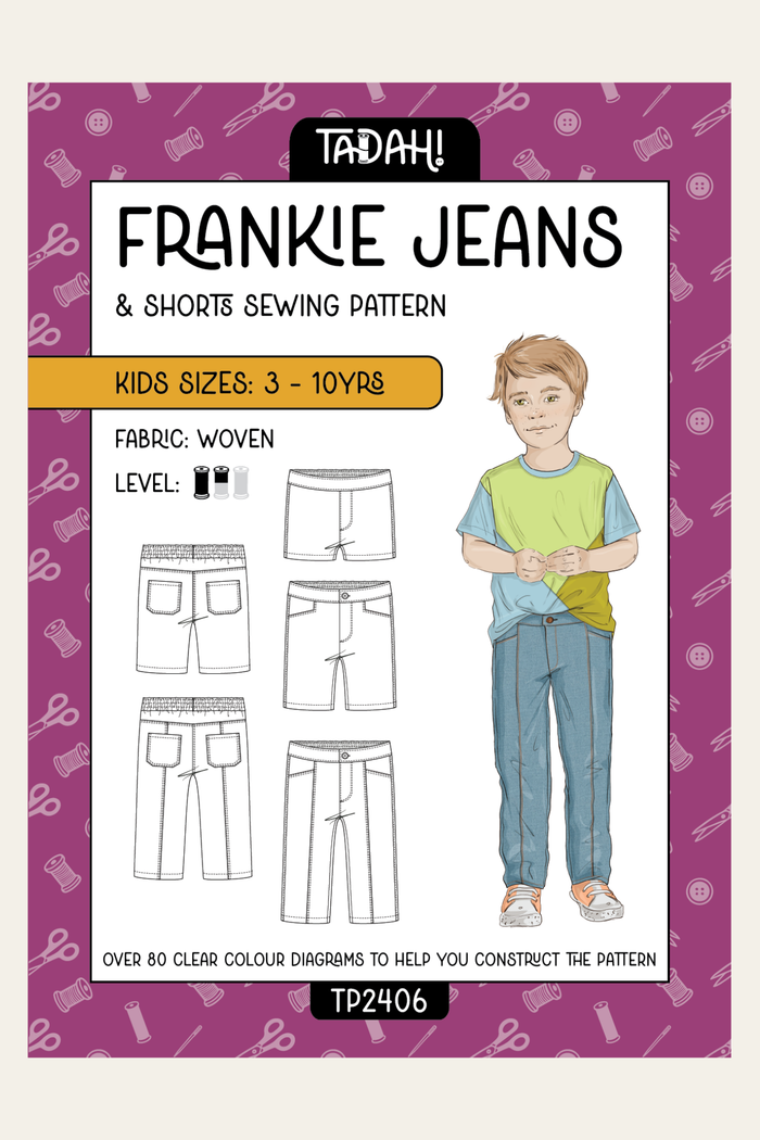 Kids Frankie Jeans Sewing Pattern