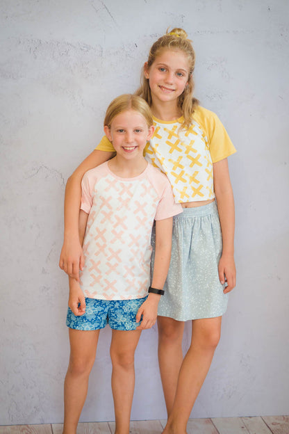 Kids Raglan Tee Sewing Pattern