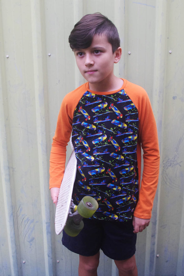 Kids Raglan Tee Sewing Pattern