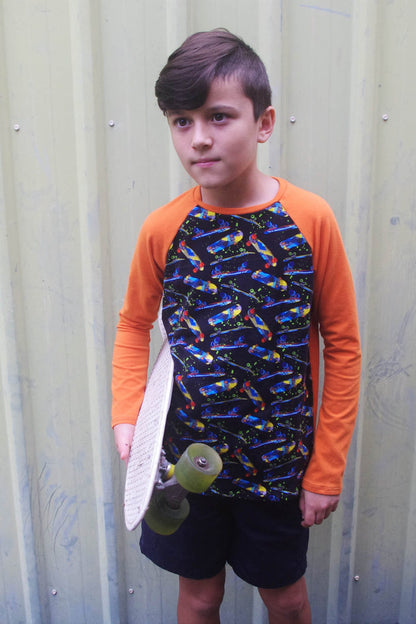Kids Raglan Tee Sewing Pattern