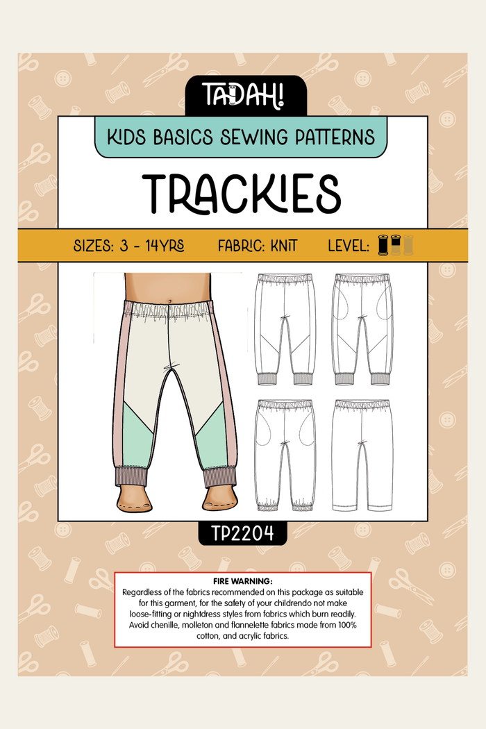 Kids Trackies Sewing Pattern