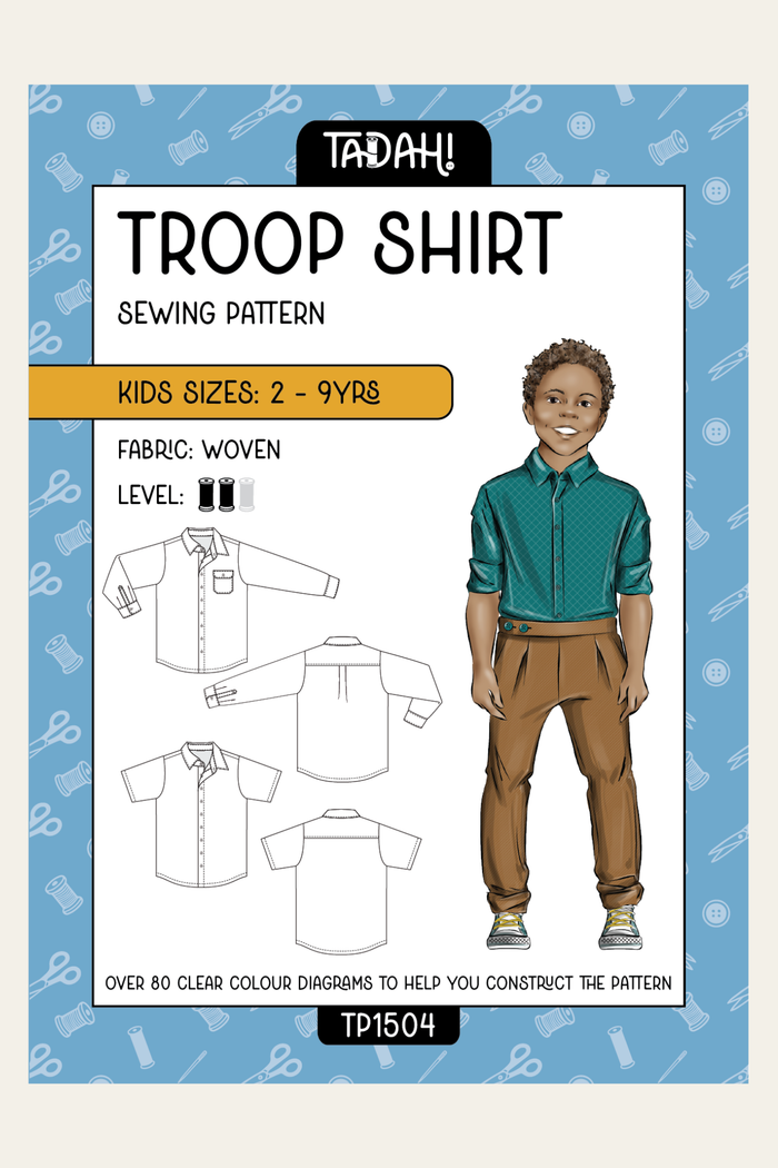 Kids Troop Shirt Sewing Pattern