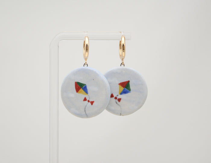 Kite in the Sky Earrings - Juice Ceramics