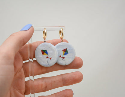 Kite in the Sky Earrings - Juice Ceramics