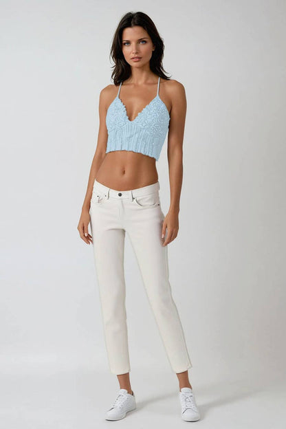 Lace Textured Bralette ~ Black