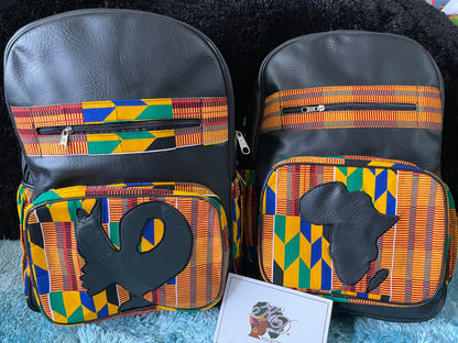 Large African print backpackers🔥