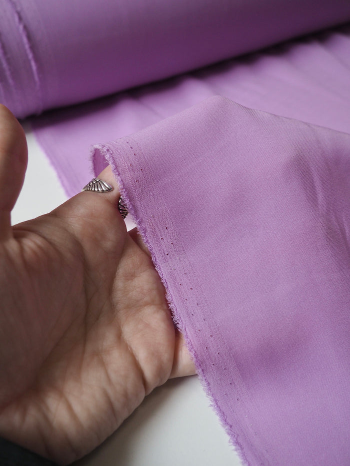 Lavender Lightweight Silk Crepe Satin