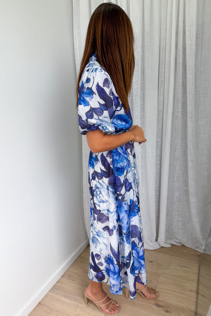 Lenny Dress - Blue Floral